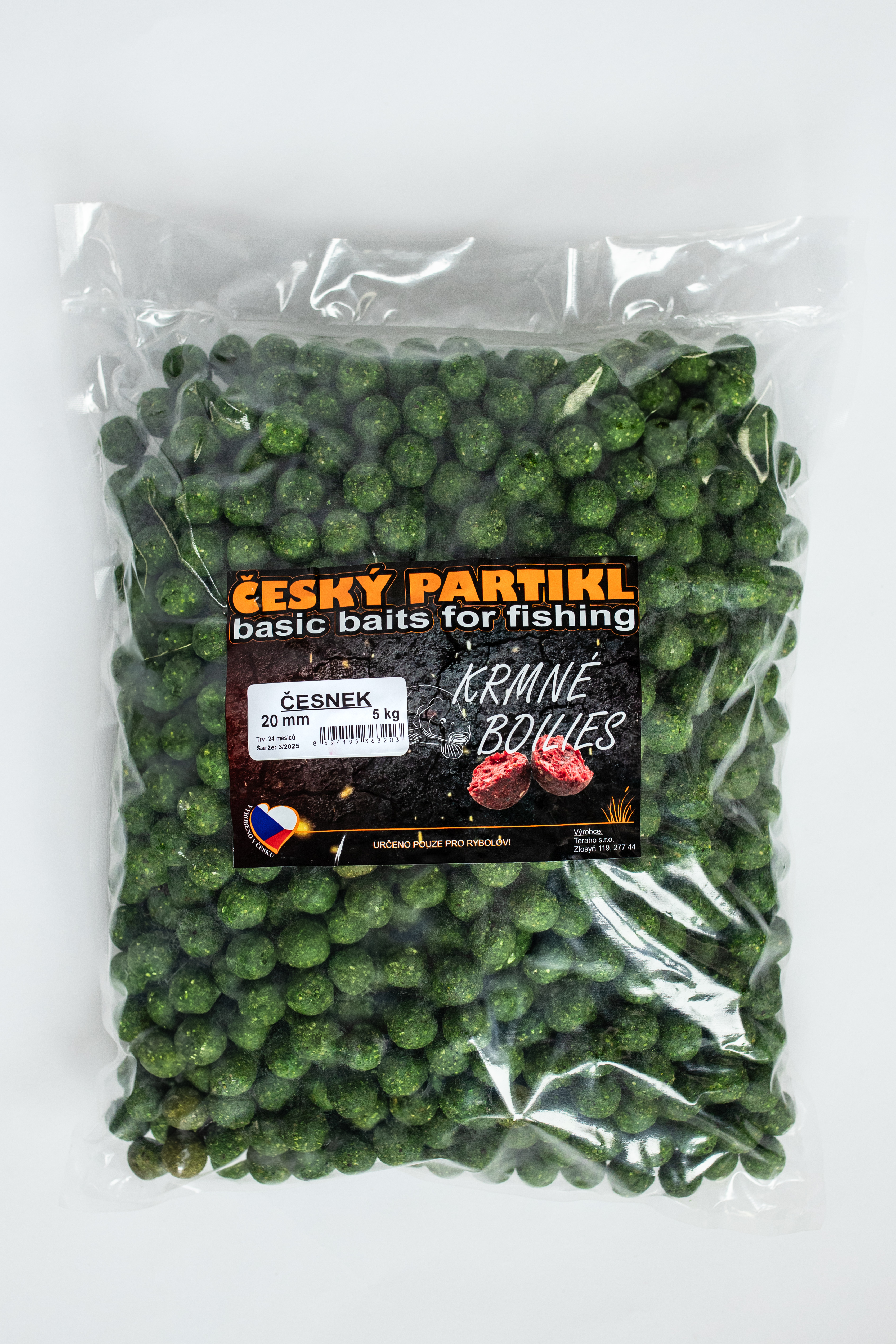 Krmné boilies 5 kg - ČESNEK