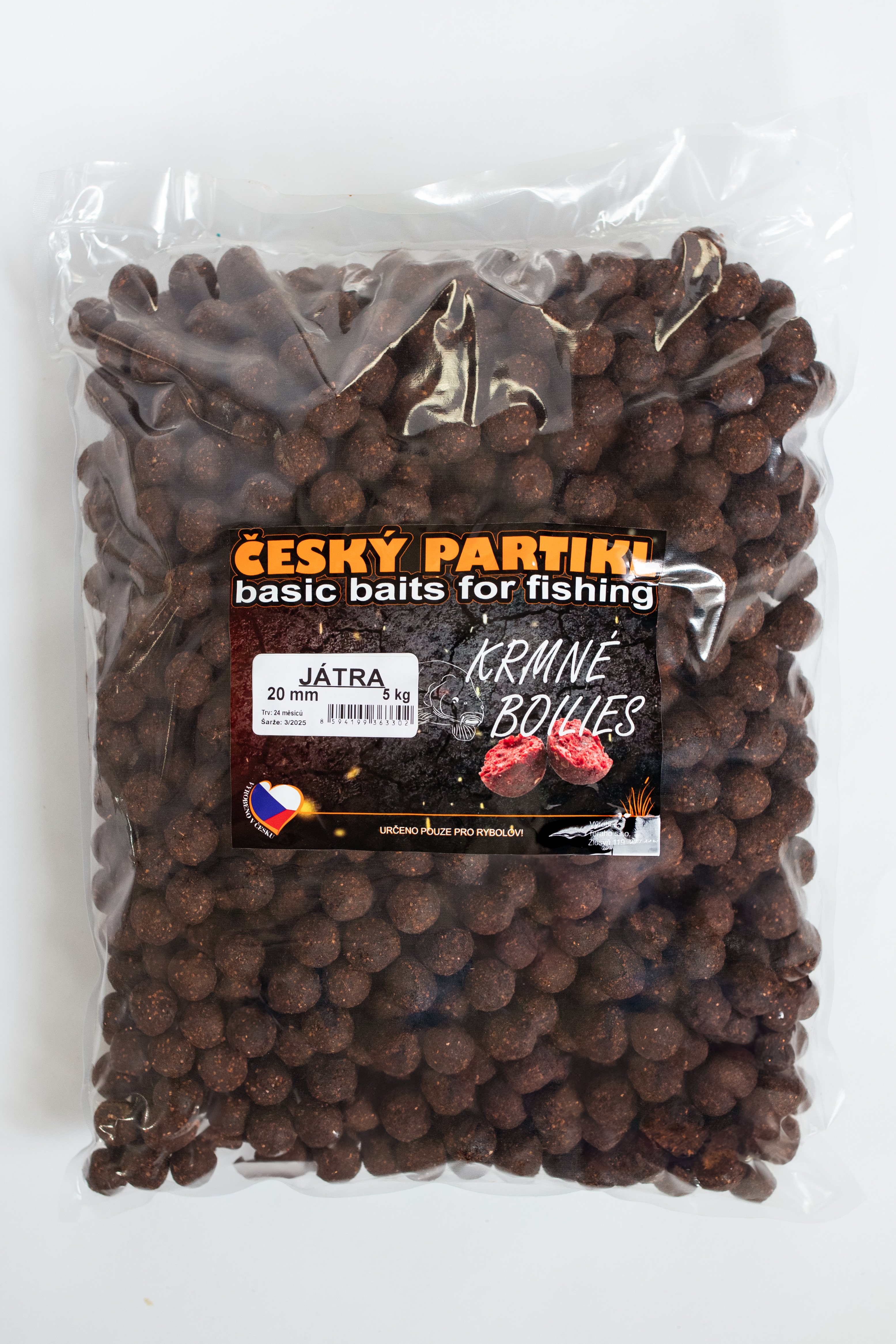 Krmné boilies 5 kg - JÁTRA