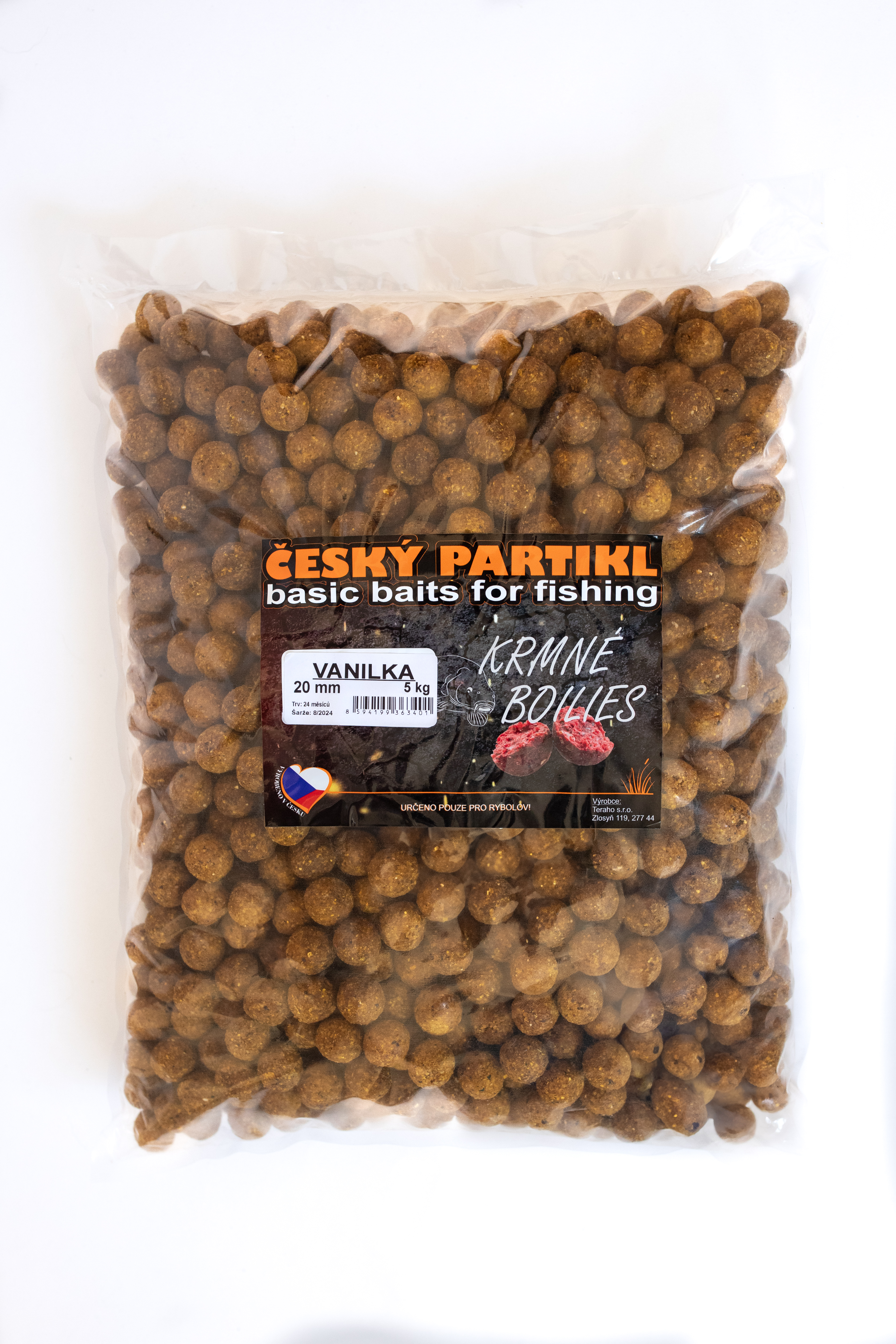 Krmné boilies 5 kg - VANILKA