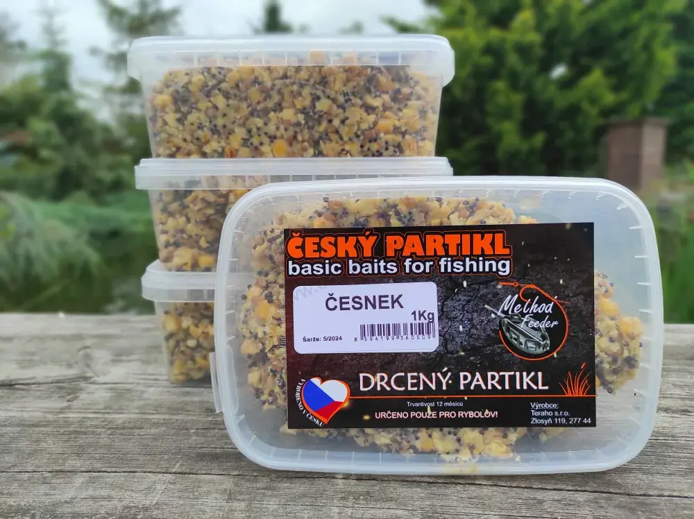 Partikl vařený - DRCENÝ - ČESNEK