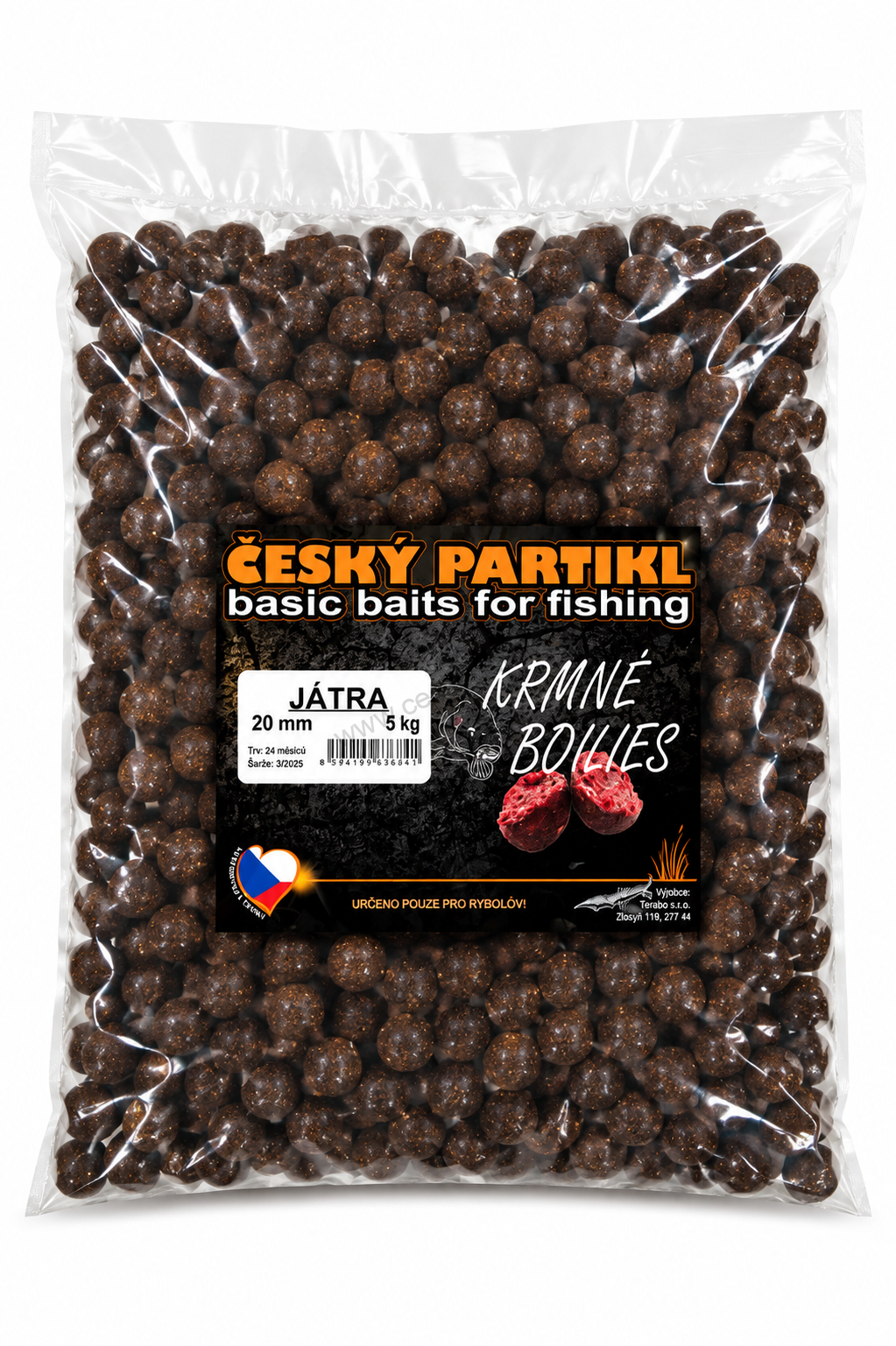Krmné boilies 5 kg - JÁTRA
