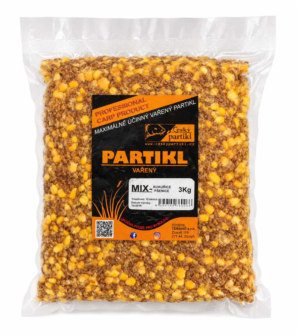 Partikl vařený - MIX / Kukuřice - Pšenice