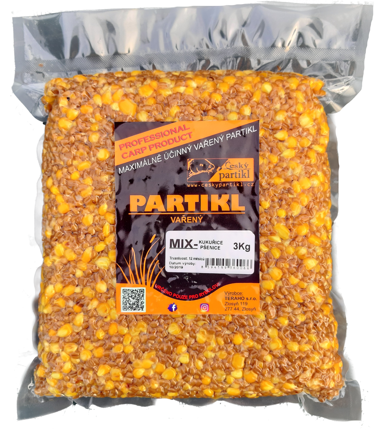 Partikl vařený - MIX / Kukuřice - Pšenice