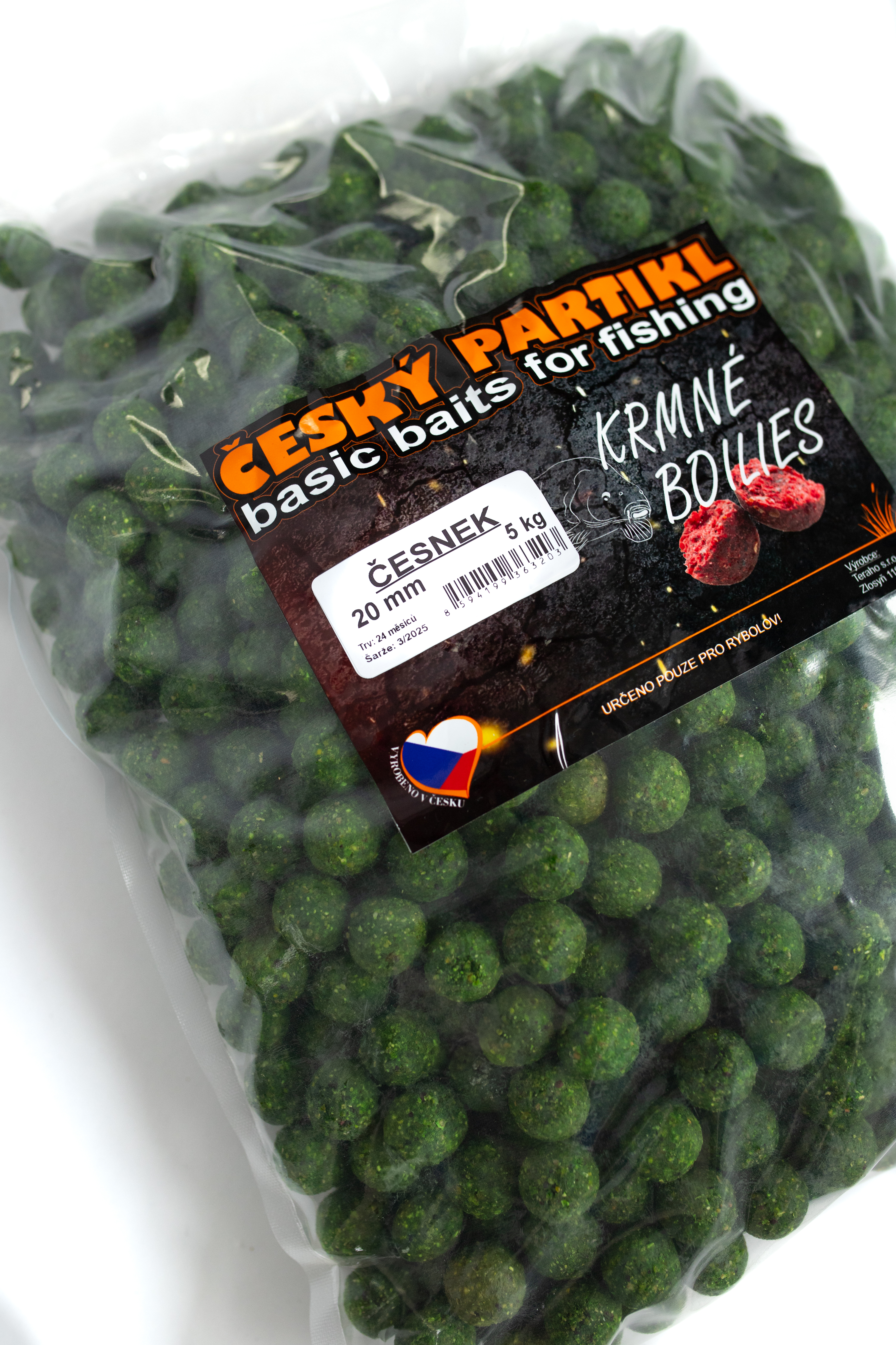 Krmné boilies 5 kg - ČESNEK