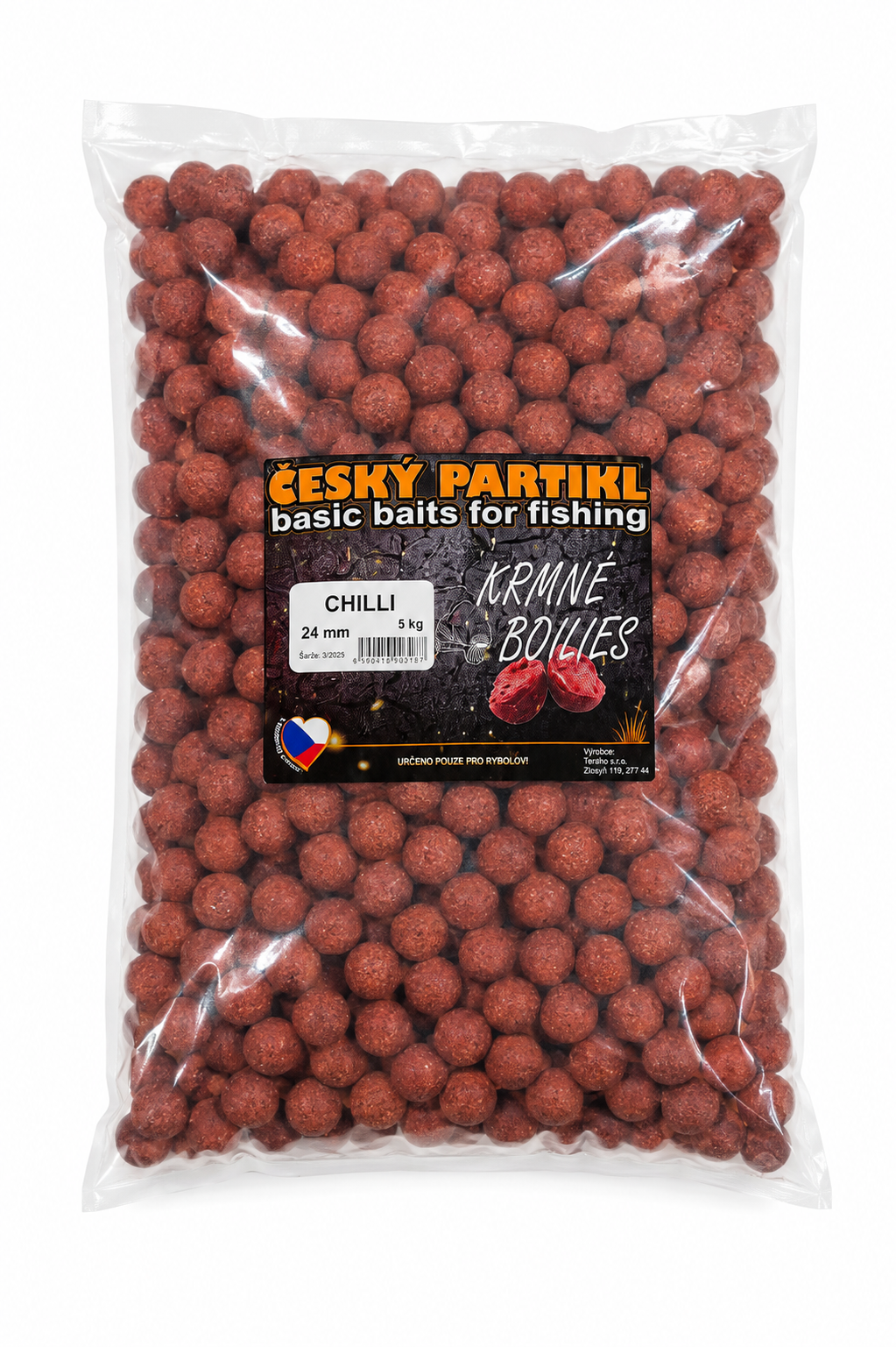 Krmné boilies 5 kg - CHILLI